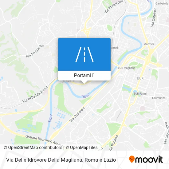 Mappa Via Delle Idrovore Della Magliana