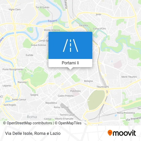 Mappa Via Delle Isole