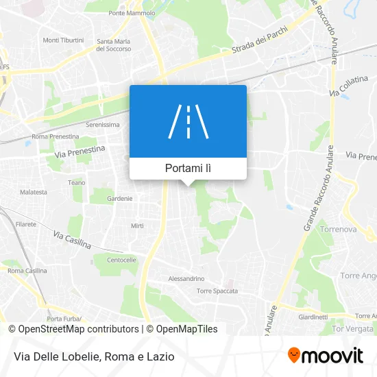 Mappa Via Delle Lobelie
