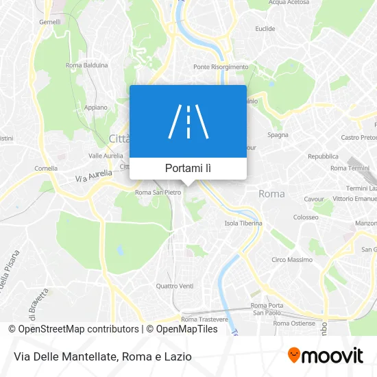 Mappa Via Delle Mantellate