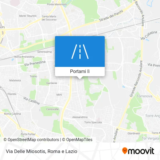 Mappa Via Delle Miosotis