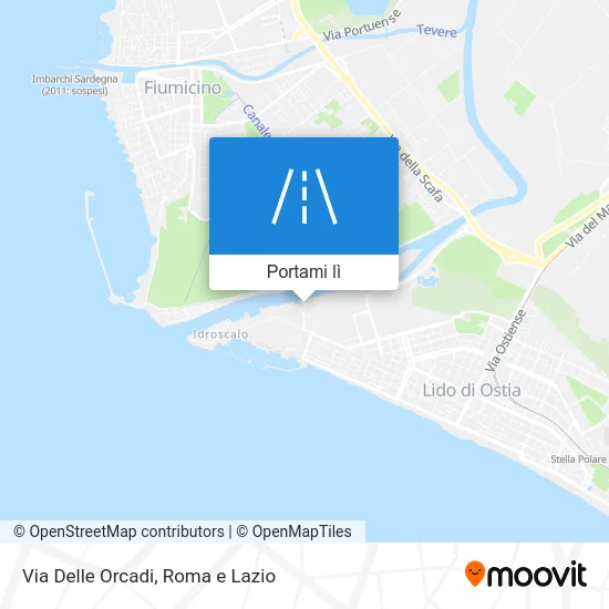 Mappa Via Delle Orcadi