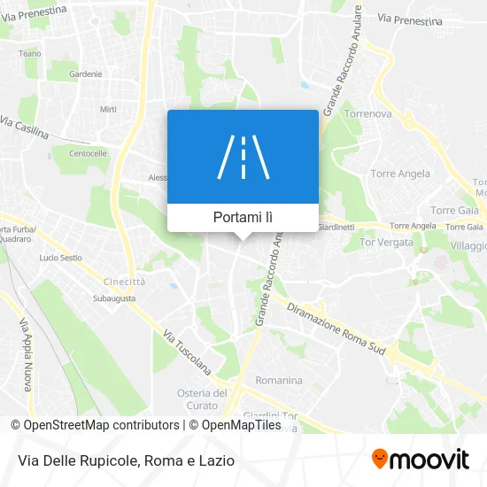 Mappa Via Delle Rupicole