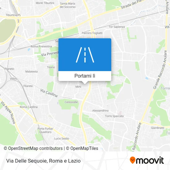 Mappa Via Delle Sequoie