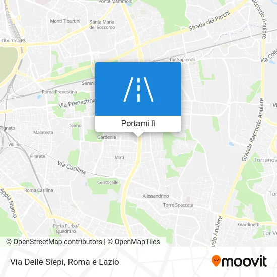 Mappa Via Delle Siepi