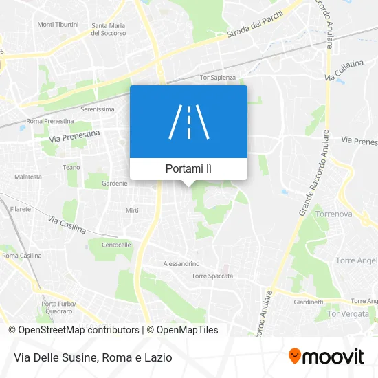 Mappa Via Delle Susine