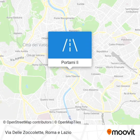 Mappa Via Delle Zoccolette