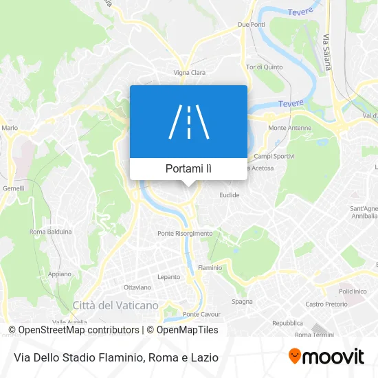 Mappa Via Dello Stadio Flaminio