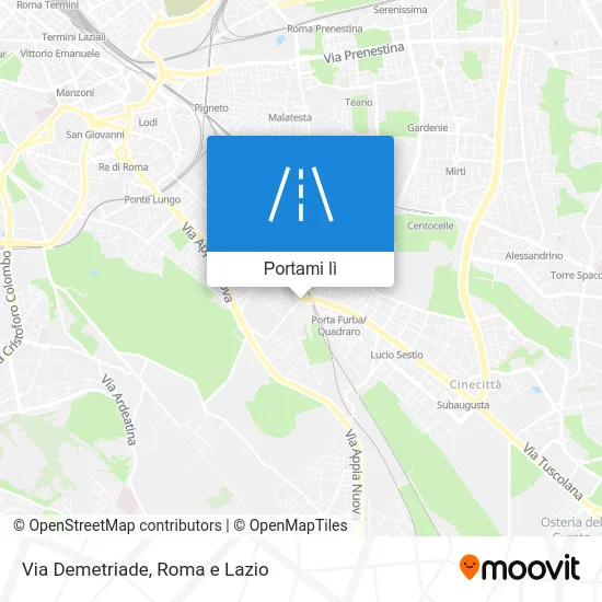 Mappa Via Demetriade