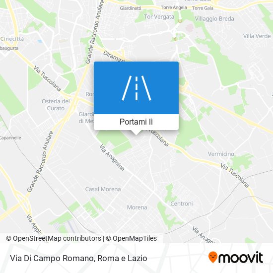Mappa Via Di Campo Romano
