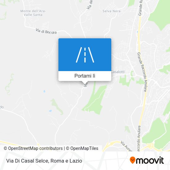 Mappa Via Di Casal Selce