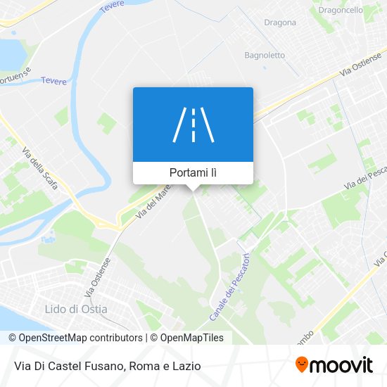 Mappa Via Di Castel Fusano