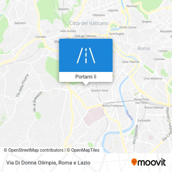 Mappa Via Di Donna Olimpia