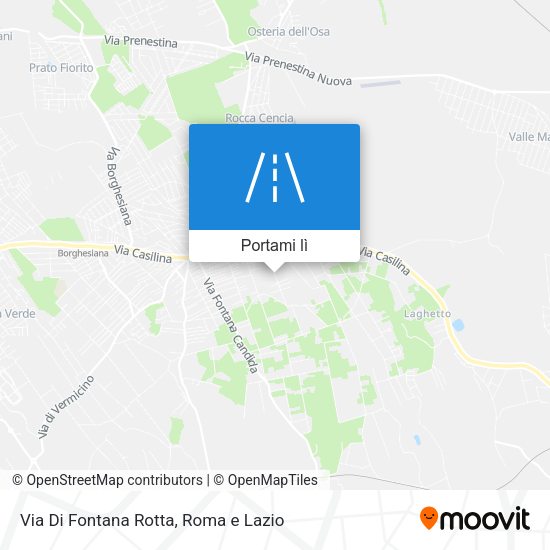 Mappa Via Di Fontana Rotta