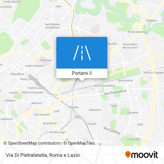 Mappa Via Di Pietralatella