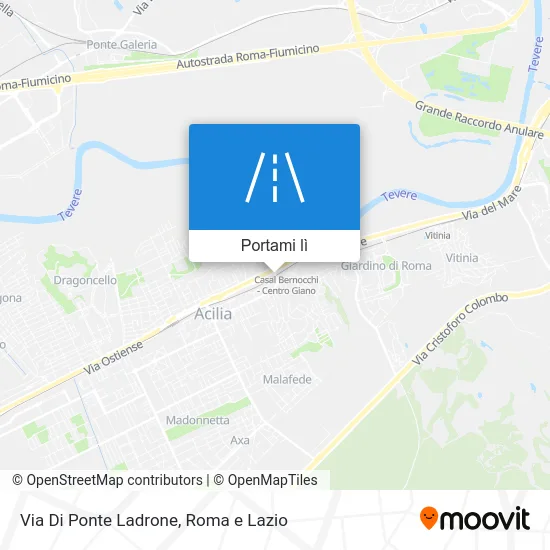 Mappa Via Di Ponte Ladrone