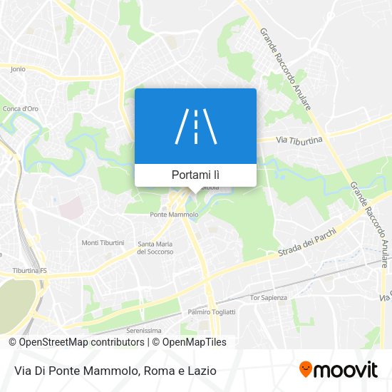 Mappa Via Di Ponte Mammolo