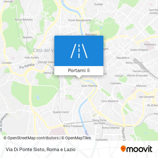 Mappa Via Di Ponte Sisto