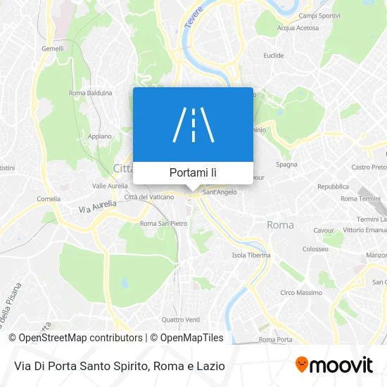 Mappa Via Di Porta Santo Spirito