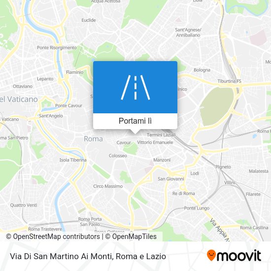 Mappa Via Di San Martino Ai Monti