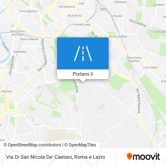 Mappa Via Di San Nicola De' Caetani