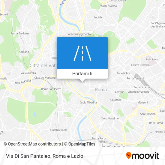 Mappa Via Di San Pantaleo
