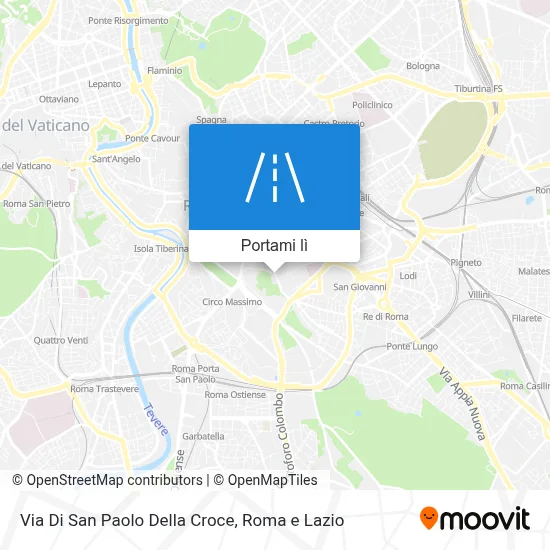 Mappa Via Di San Paolo Della Croce