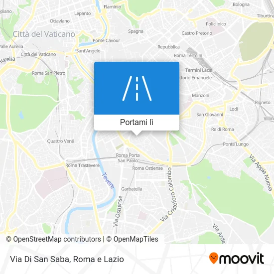 Mappa Via Di San Saba