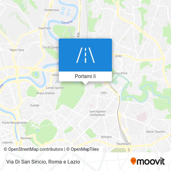 Mappa Via Di San Siricio