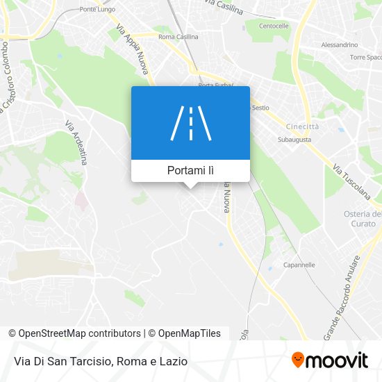 Mappa Via Di San Tarcisio