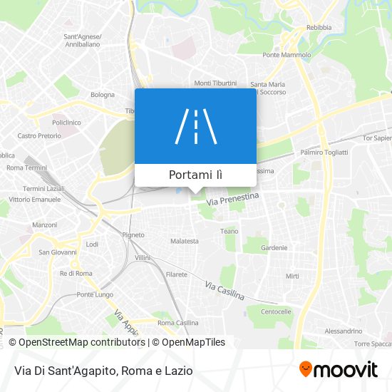 Mappa Via Di Sant'Agapito