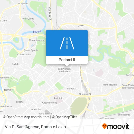 Mappa Via Di Sant'Agnese