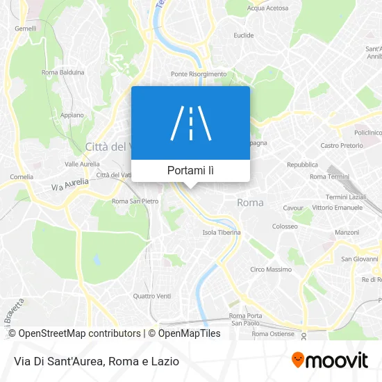 Mappa Via Di Sant'Aurea