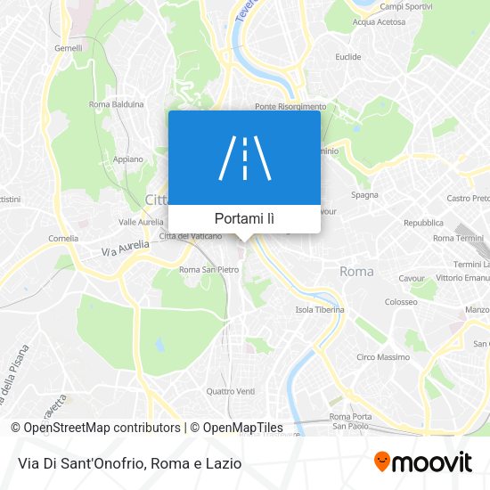 Mappa Via Di Sant'Onofrio