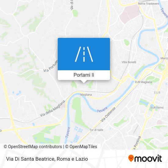 Mappa Via Di Santa Beatrice