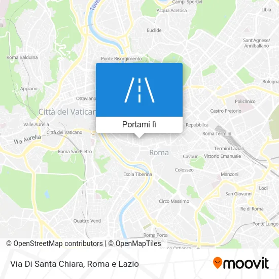 Mappa Via Di Santa Chiara
