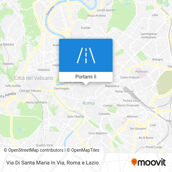 Mappa Via Di Santa Maria In Via