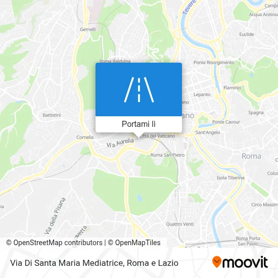 Mappa Via Di Santa Maria Mediatrice
