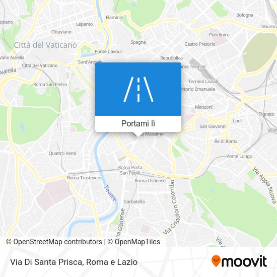 Mappa Via Di Santa Prisca