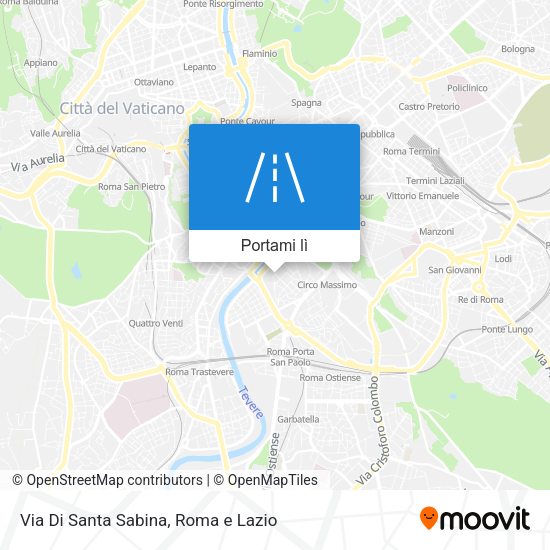 Mappa Via Di Santa Sabina