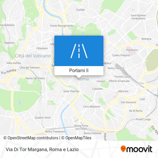 Mappa Via Di Tor Margana
