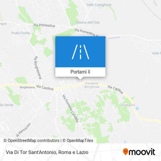 Mappa Via Di Tor Sant'Antonio