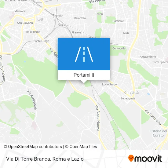 Mappa Via Di Torre Branca