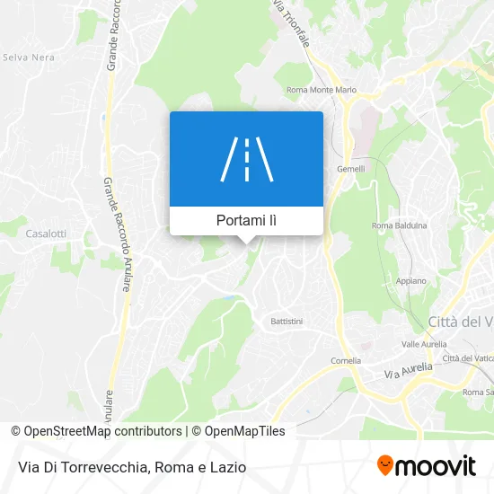 Mappa Via Di Torrevecchia