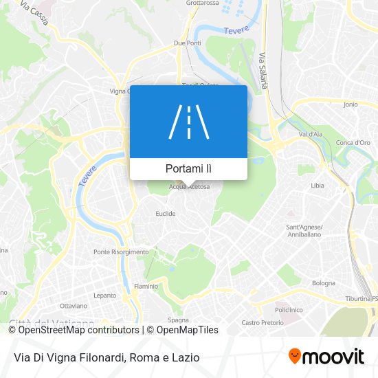 Mappa Via Di Vigna Filonardi