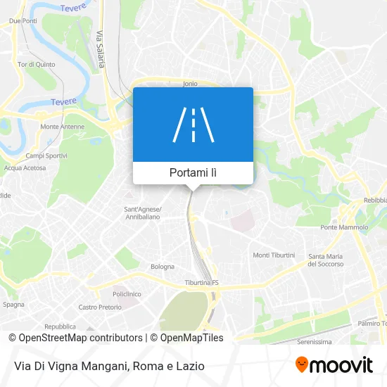 Mappa Via Di Vigna Mangani