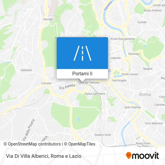 Mappa Via Di Villa Alberici