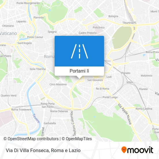 Mappa Via Di Villa Fonseca