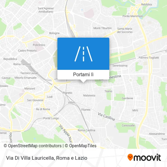Mappa Via Di Villa Lauricella