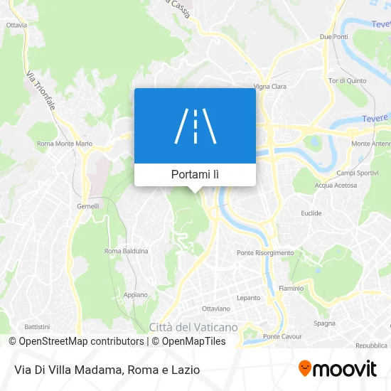 Mappa Via Di Villa Madama